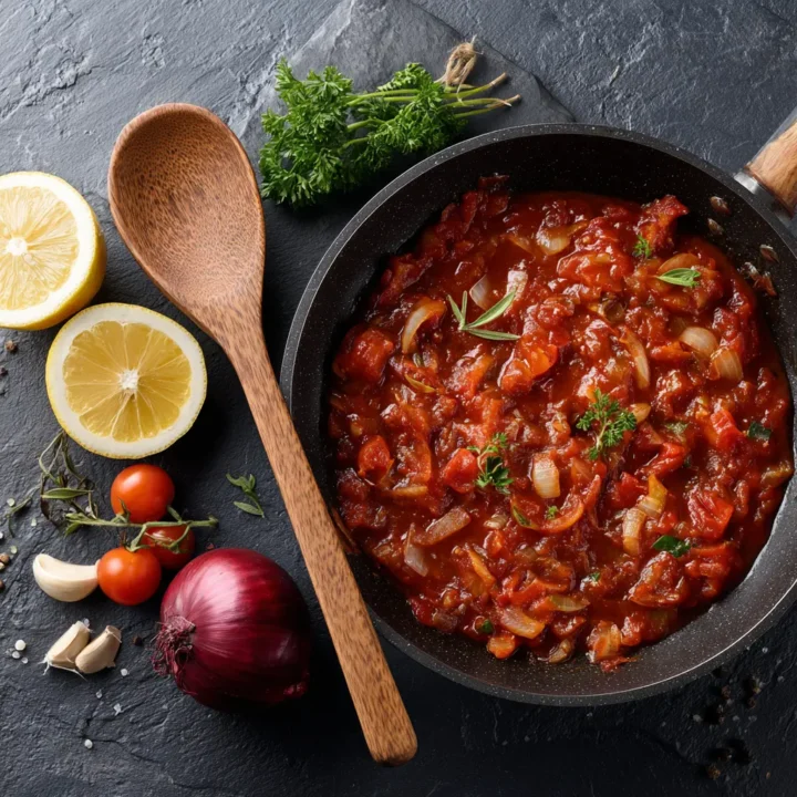 elaboración del sofrito aromático